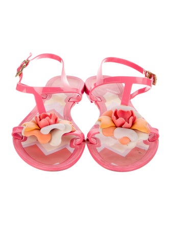 Missoni Rubber Floral Print Slingback Sandals