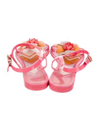 Missoni Rubber Floral Print Slingback Sandals