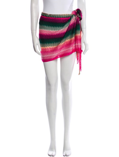 Missoni Striped Fringe Trim Accent Cover-Up