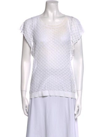 Missoni Scoop Neck Short Sleeve Top