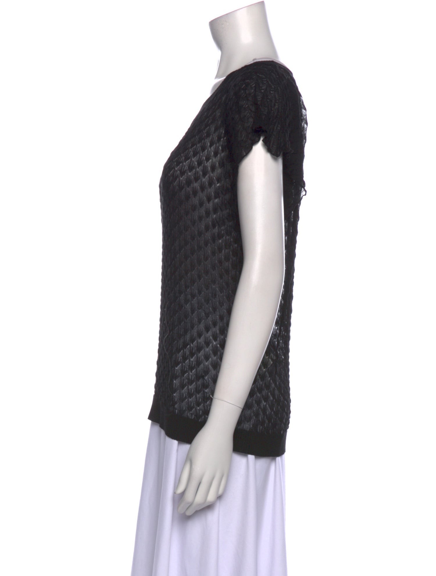 Missoni Scoop Neck Short Sleeve Top