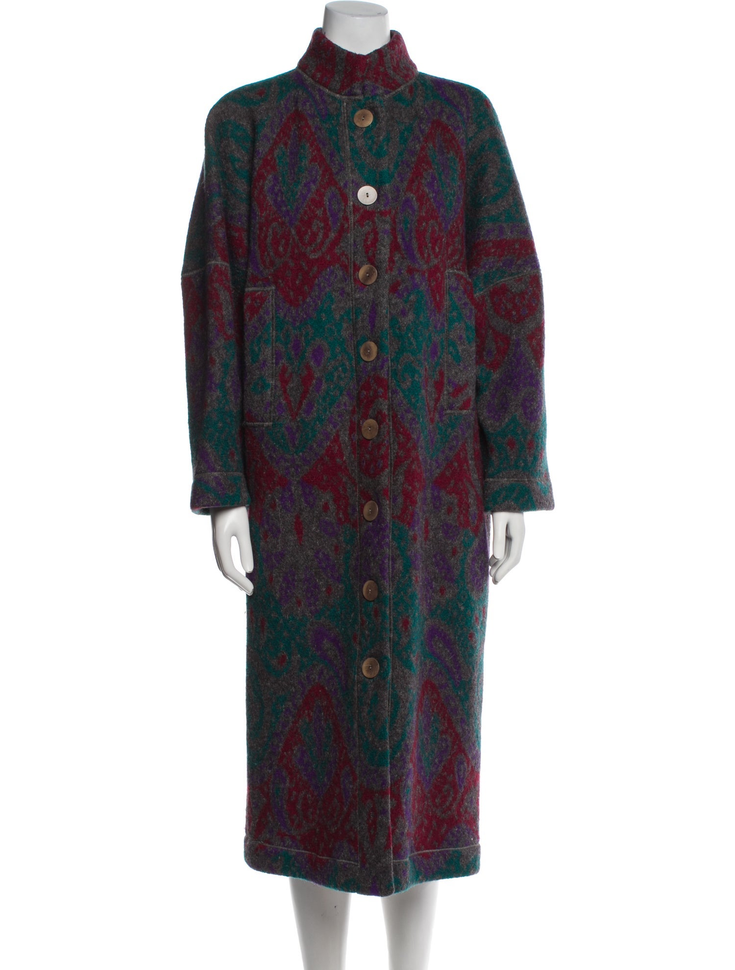 Missoni Wool Printed Trench Coat