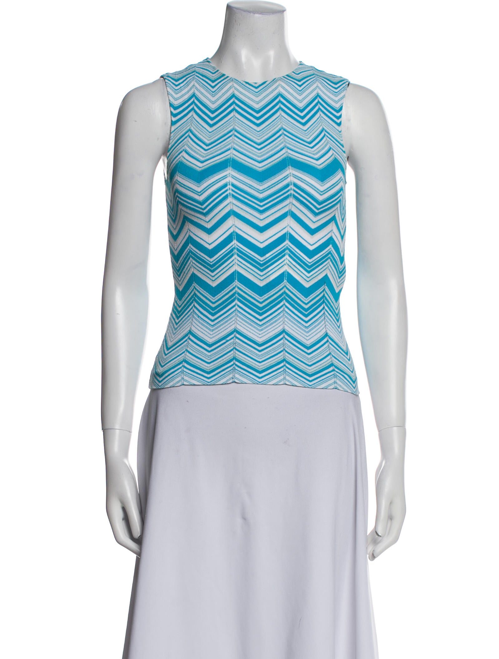 Missoni Striped Crew Neck Top