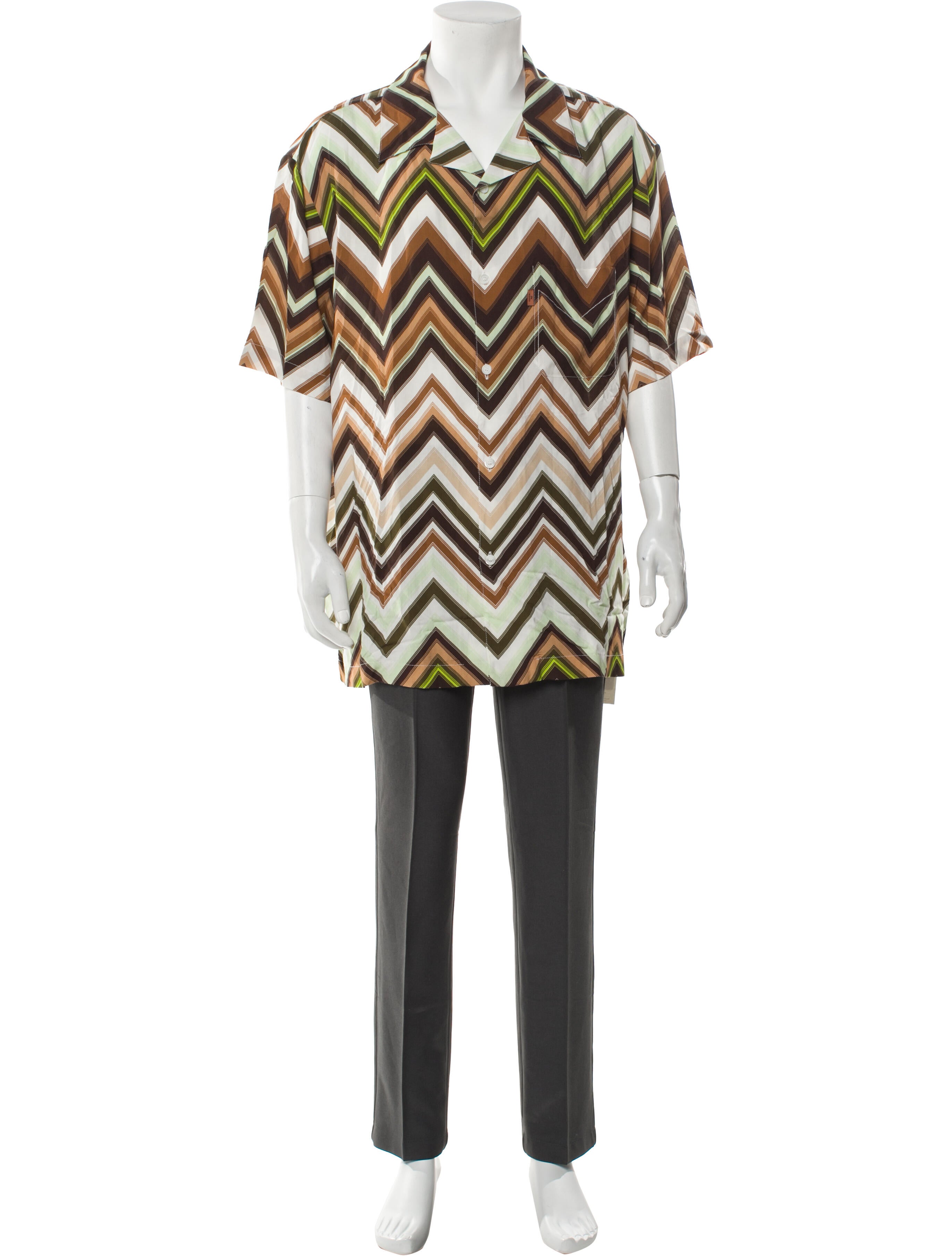 Missoni Striped Short Sleeve Shirt w/ Tags