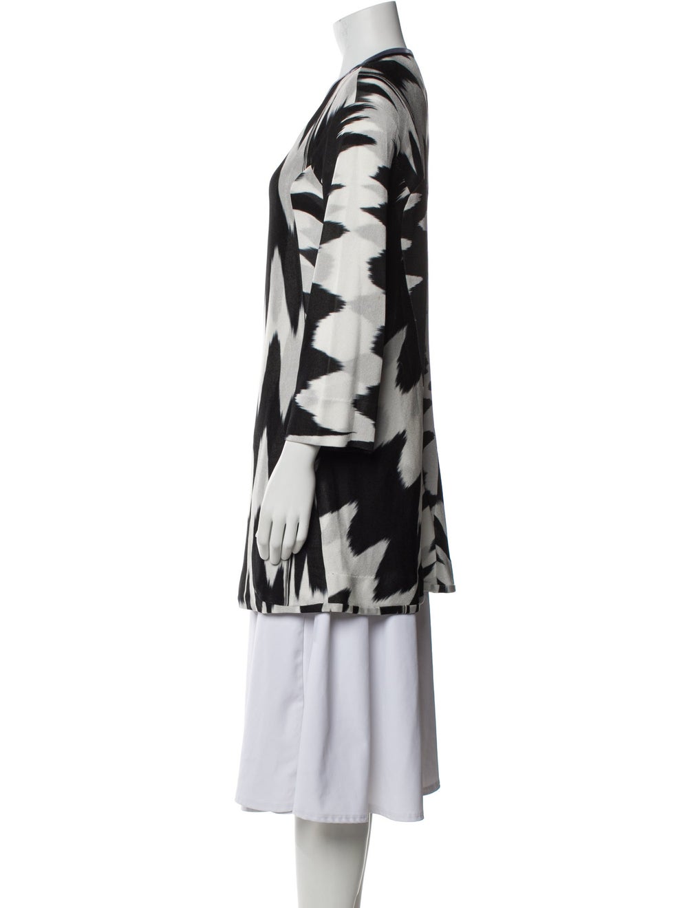 Missoni Evening Jacket Black Printed Collarless - image 2