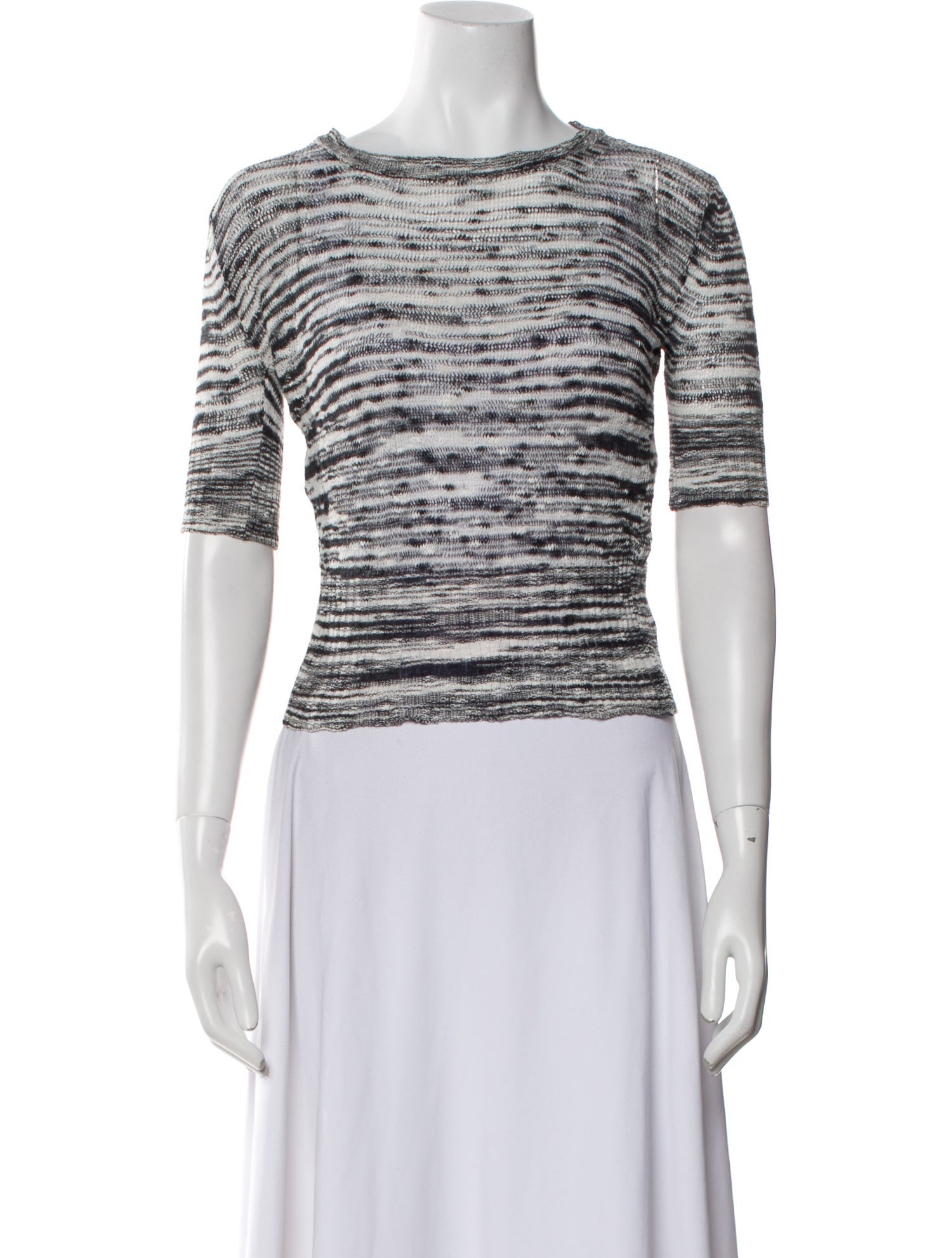 Missoni Striped Scoop Neck Sweater