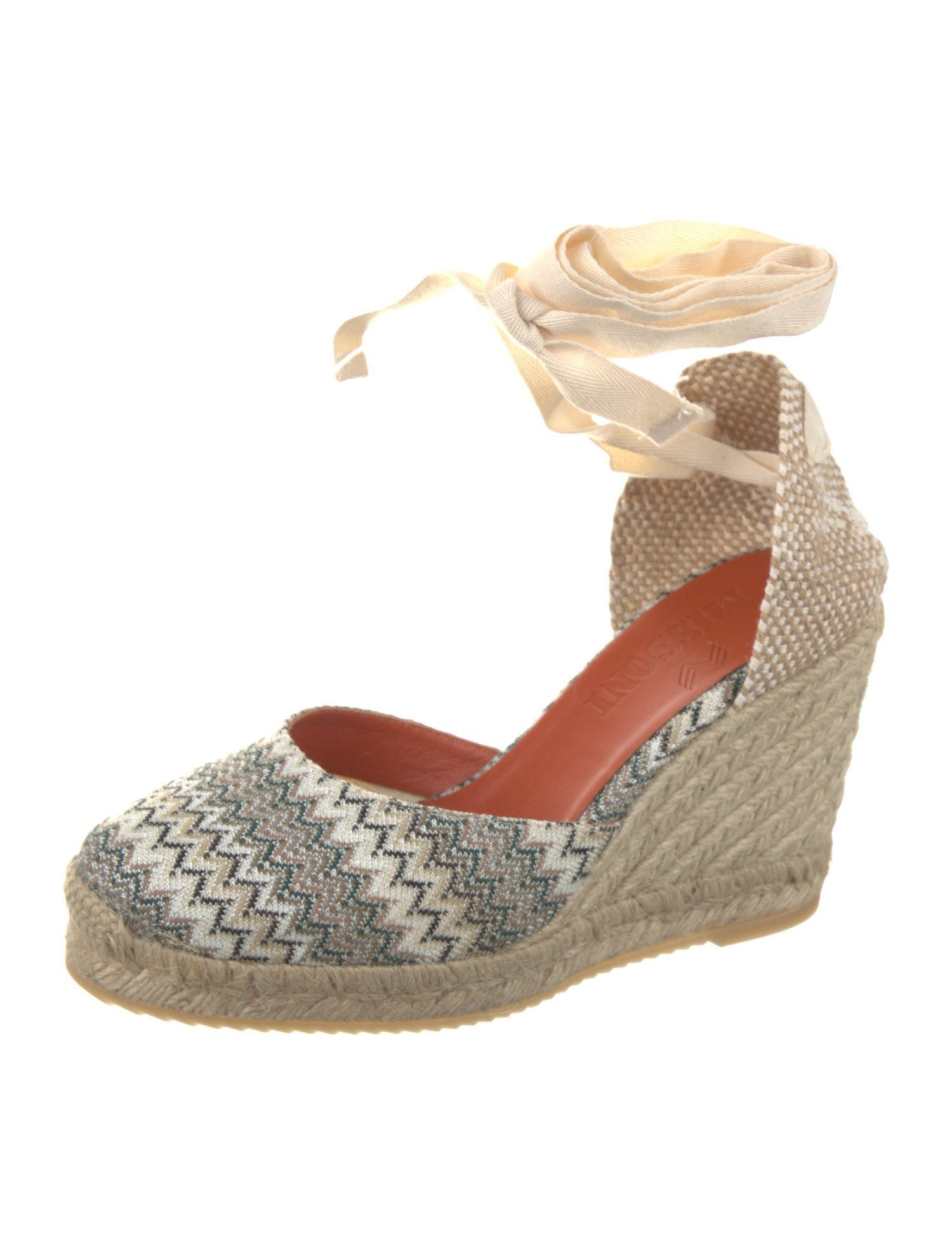 Missoni Striped Braided Accents D'Orsay Pumps