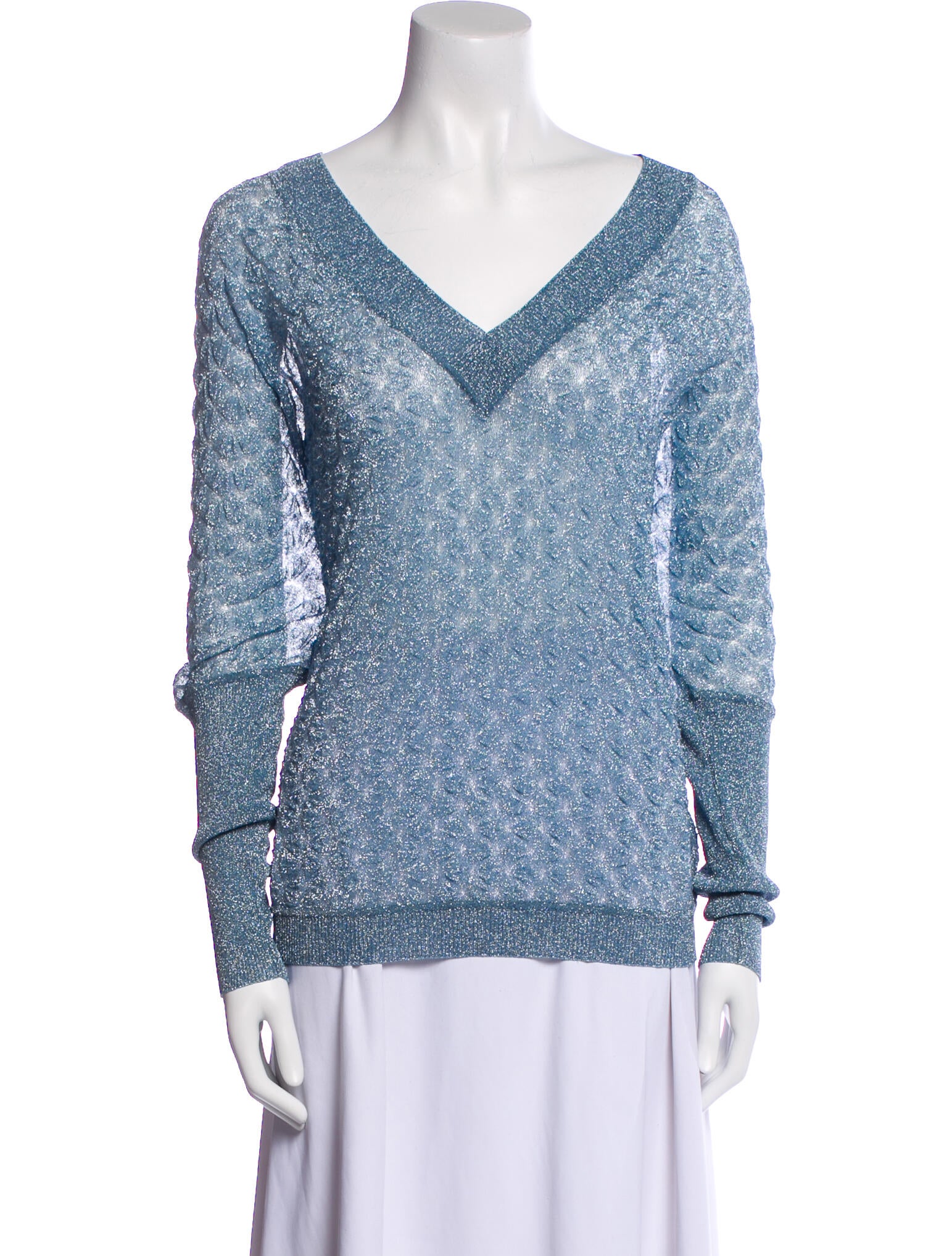Missoni V-Neck Long Sleeve Sweatshirt