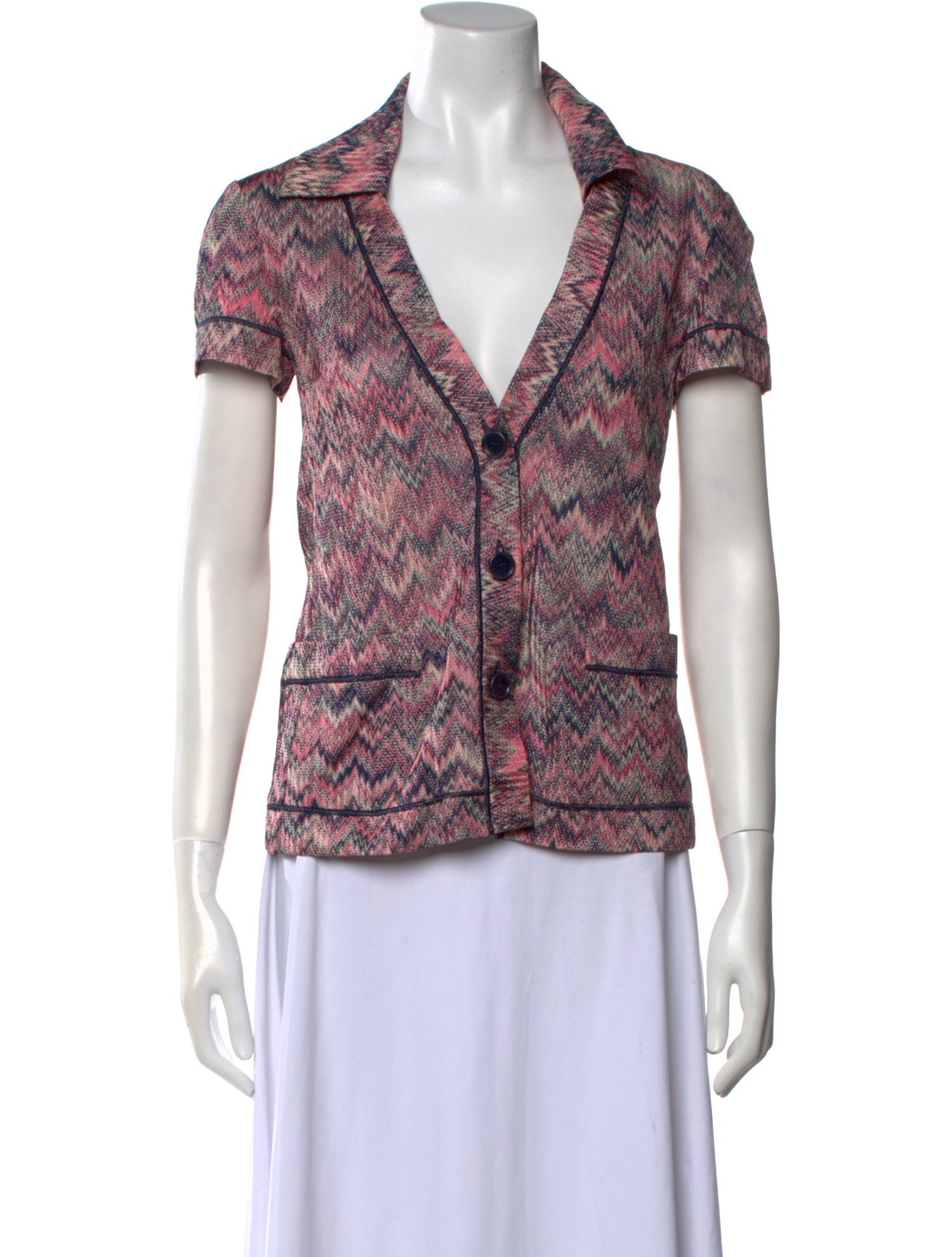 Missoni Printed V-Neck Blouse