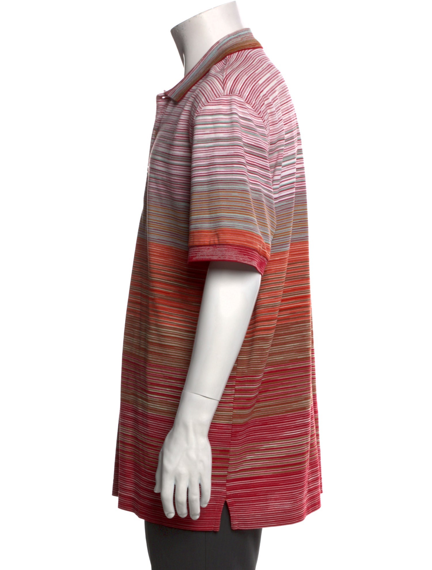 Missoni Striped Collar Polo Shirt
