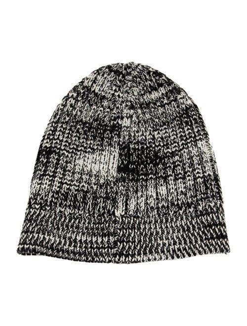 Missoni Women's black Pattern Print Wool Missoni beanie hat. Designer size M
