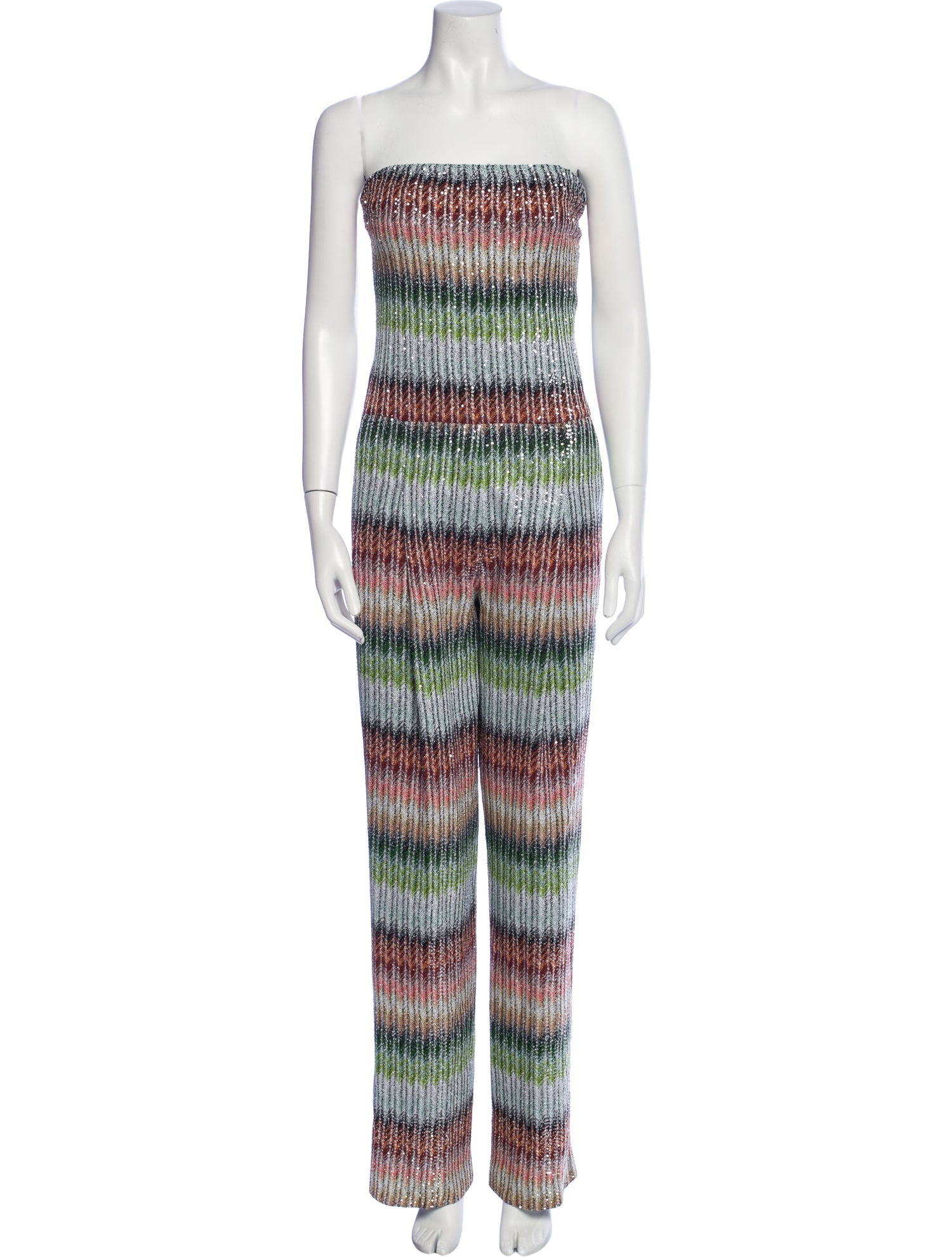 Missoni Striped Strapless Jumpsuit