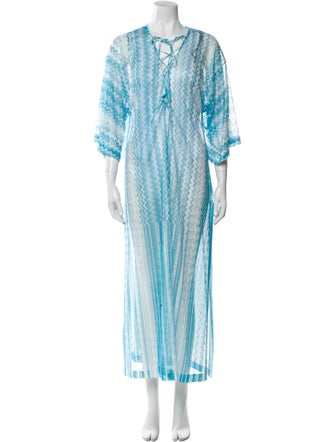Missoni Striped Cutout Accent Robe