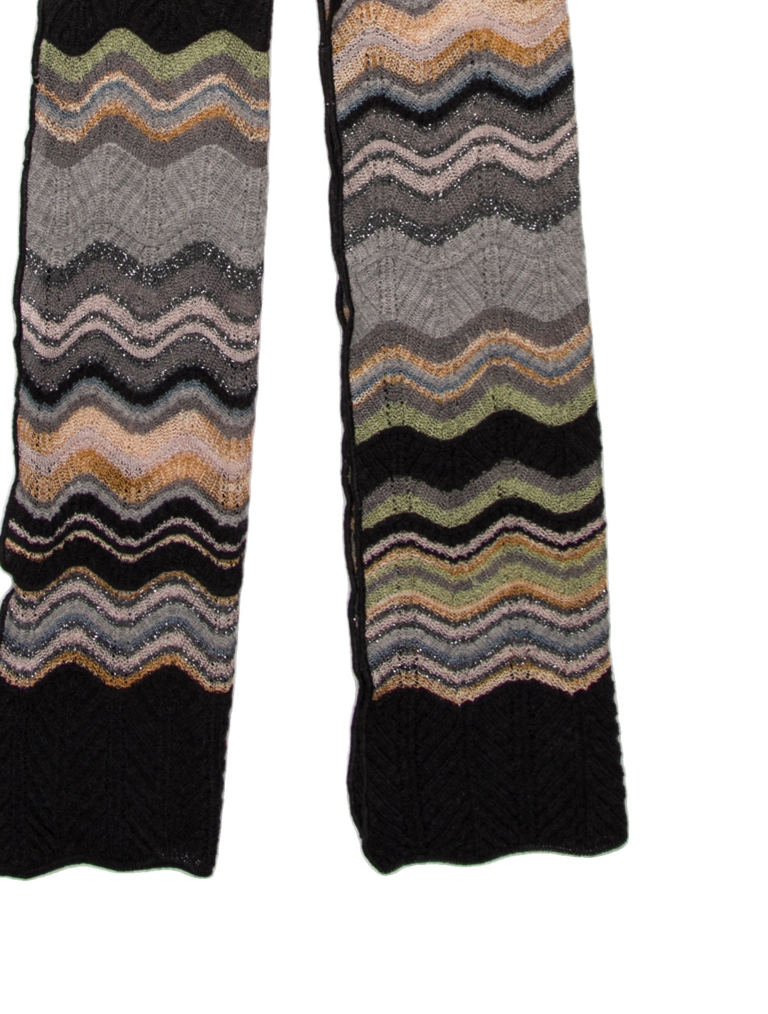 M Missoni Silk Striped Scarf