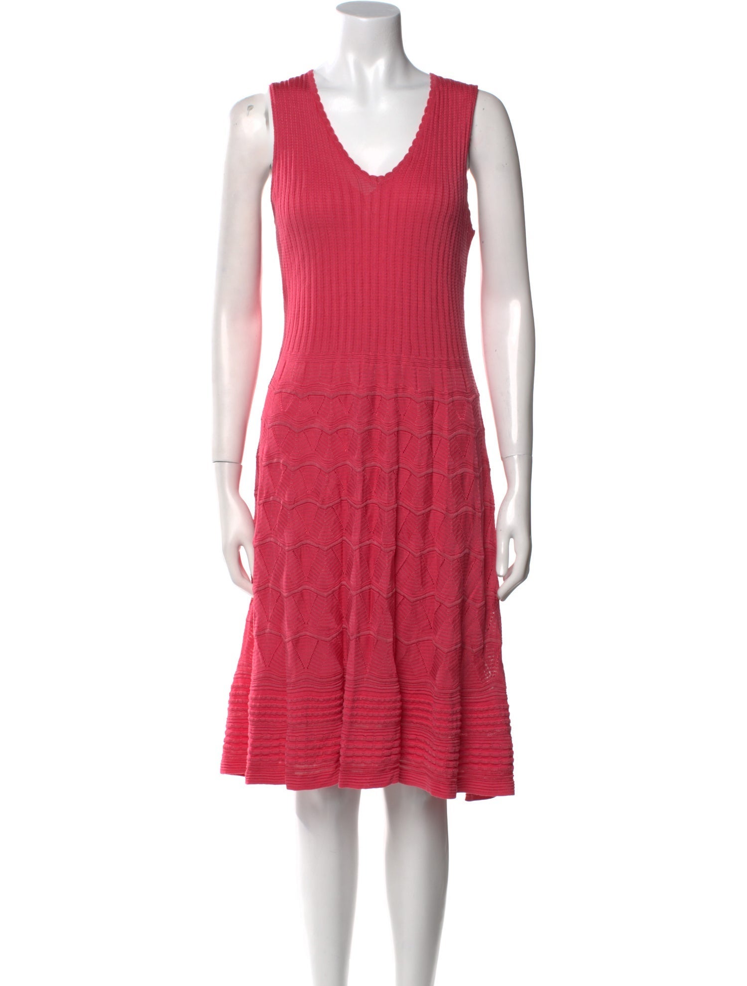 Missoni V-Neck Knee-Length Dress