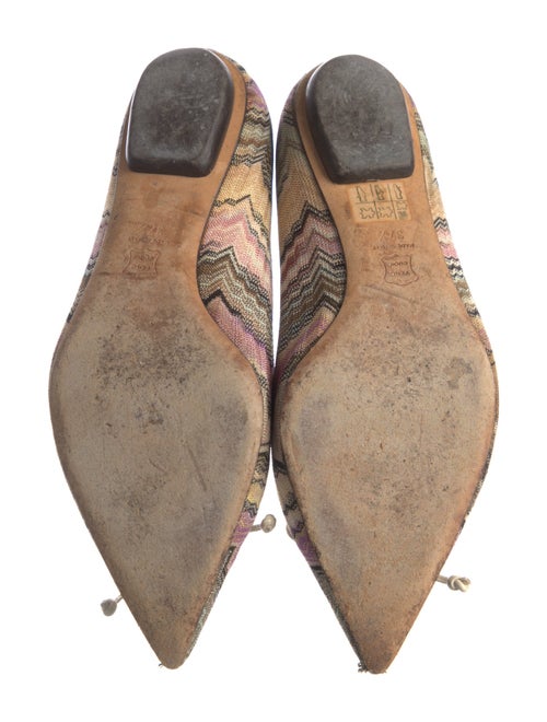 Missoni Printed Bow Accents Ballet Flats