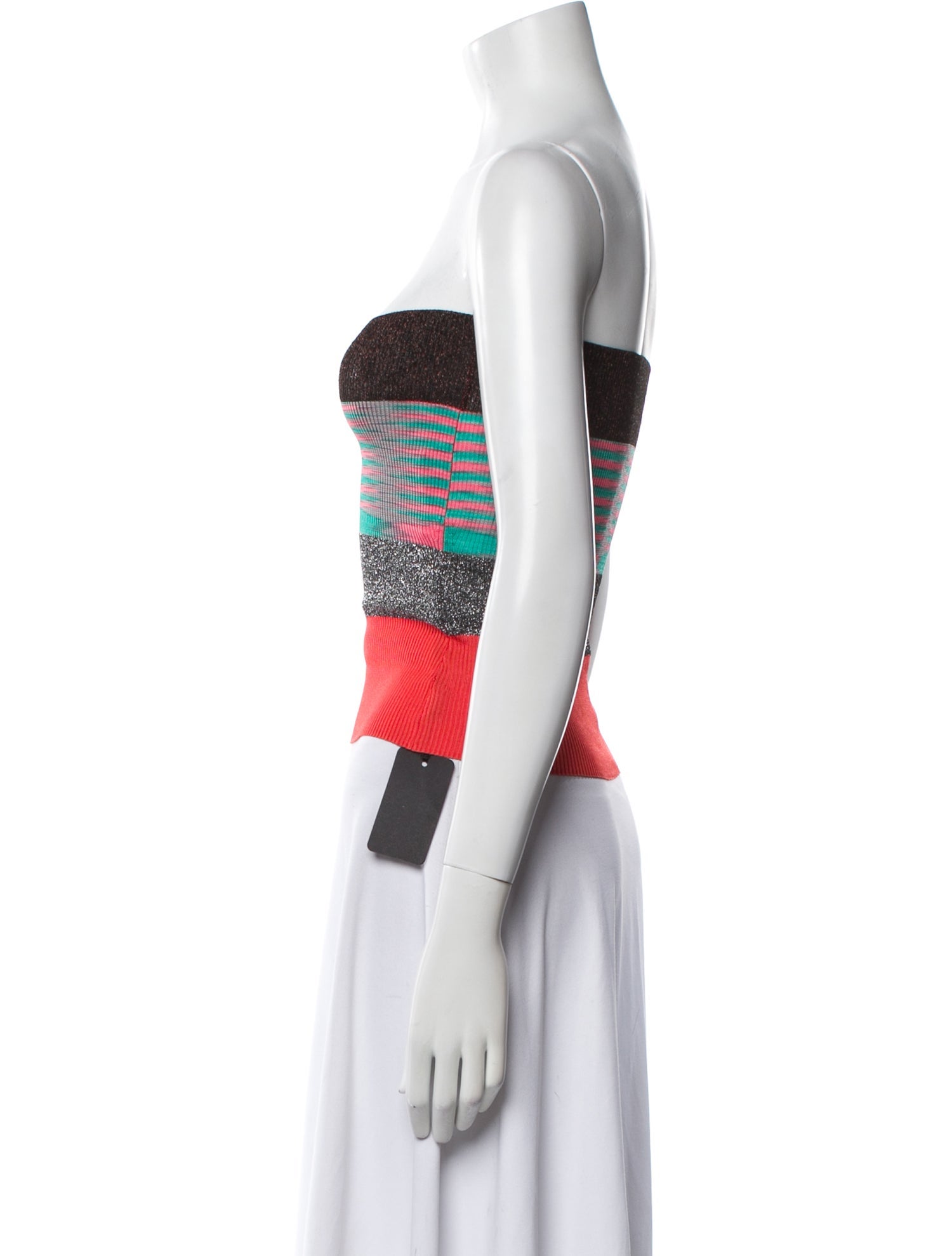 Missoni Striped Strapless Crop Top