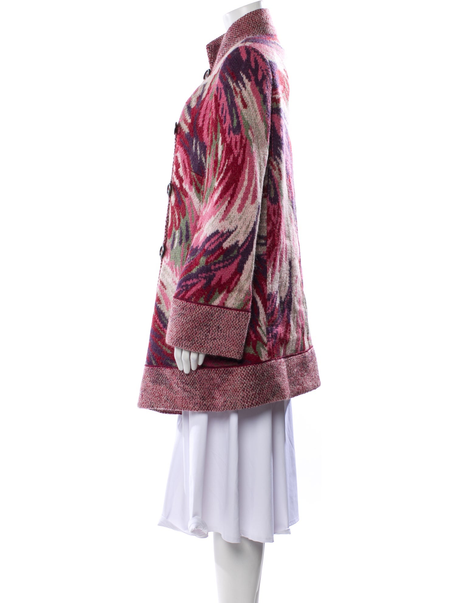 Missoni Wool Printed Trench Coat