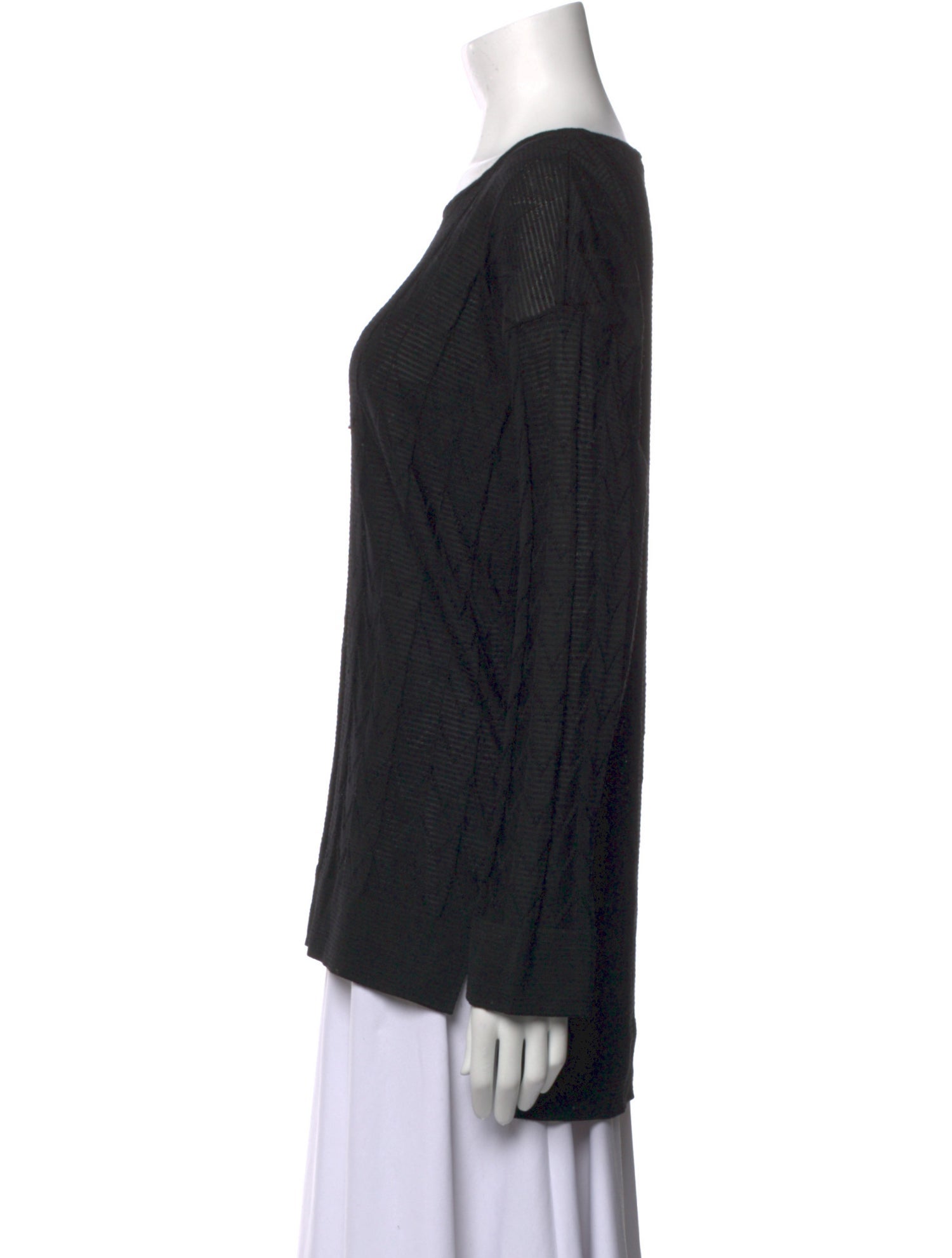 Missoni Scoop Neck Long Sleeve Top