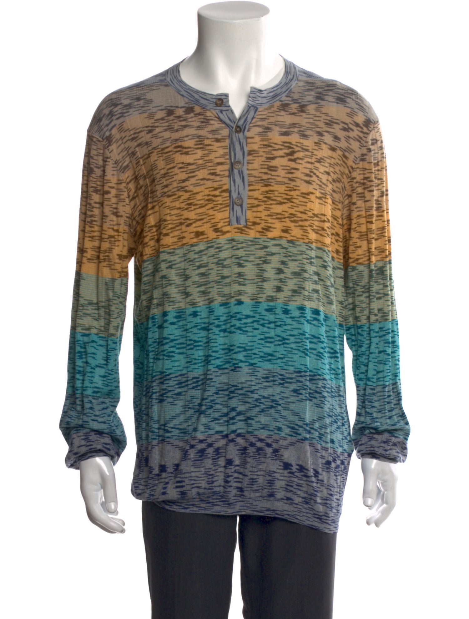 Missoni Animal Print Long Sleeve Dress Shirt