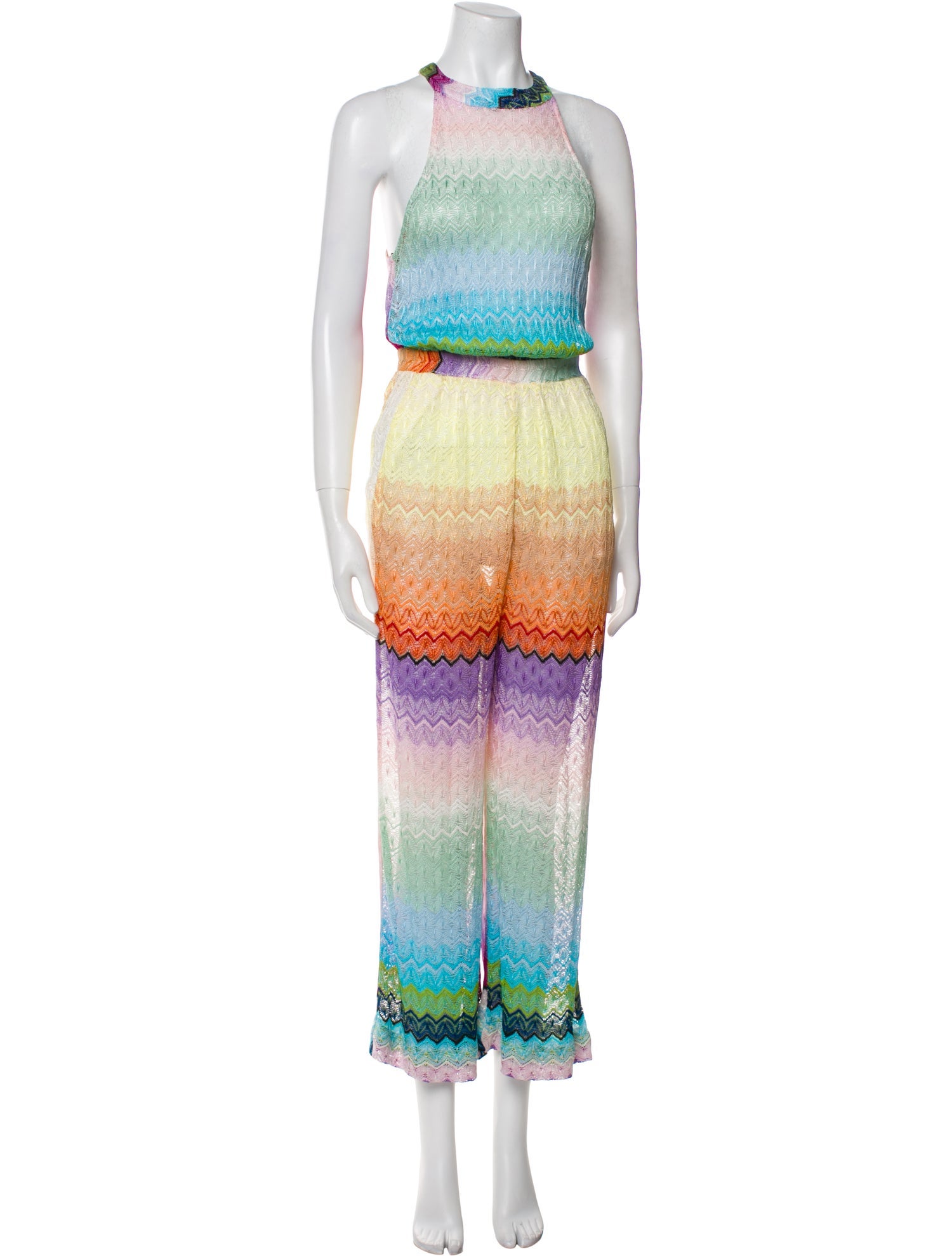 Missoni Printed Halterneck Jumpsuit