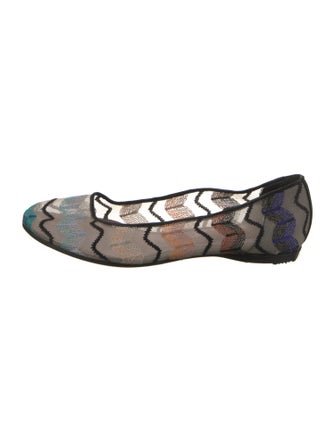 Missoni Mesh Printed Ballet Flats