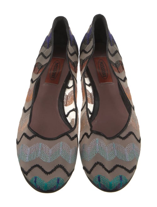 Missoni Mesh Printed Ballet Flats