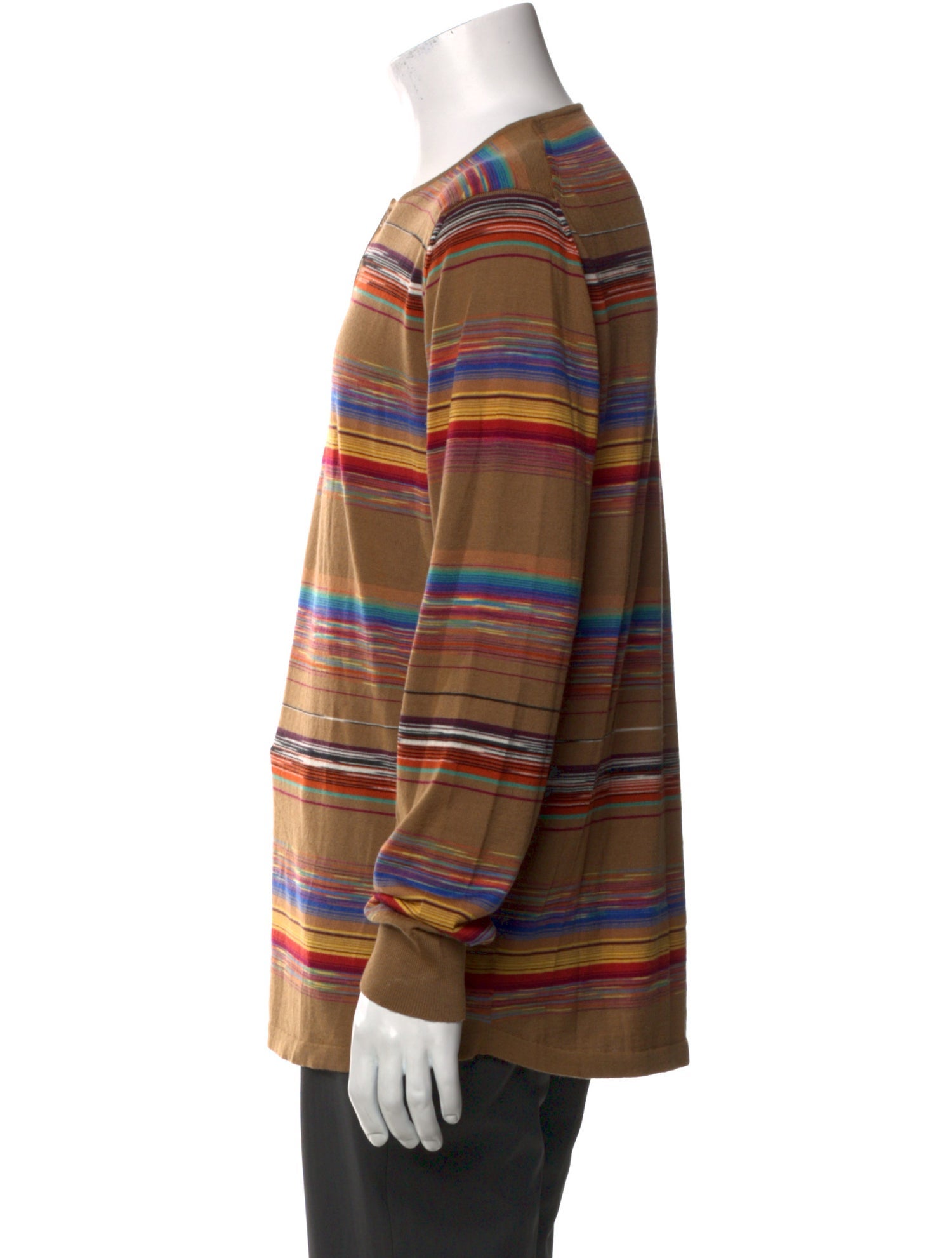 Missoni Striped Crew Neck Henley