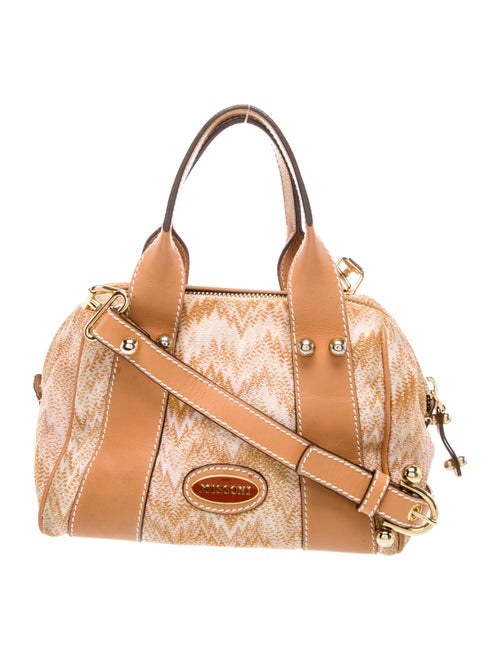Missoni Leather Top Handle Bag