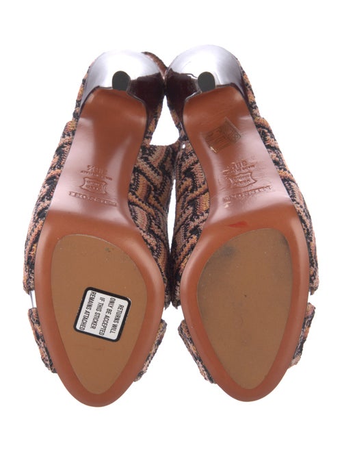 Missoni Printed Cutout Accent Slingback Pumps