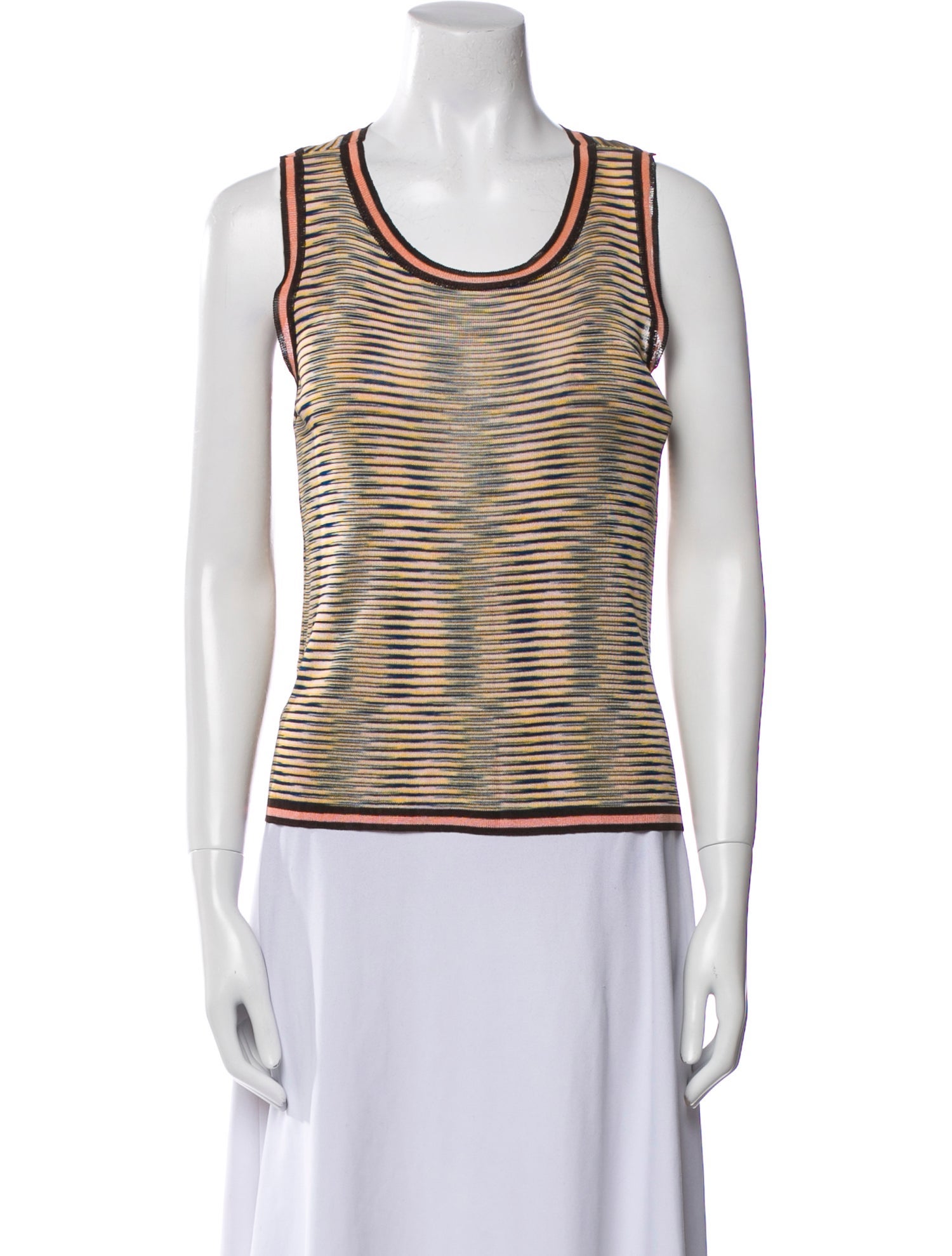 Missoni Striped Scoop Neck Top