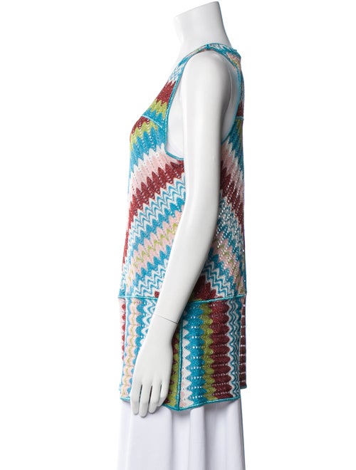 Missoni Mare Printed Scoop Neck Top