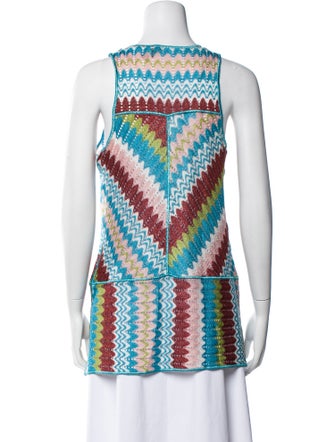 Missoni Mare Printed Scoop Neck Top