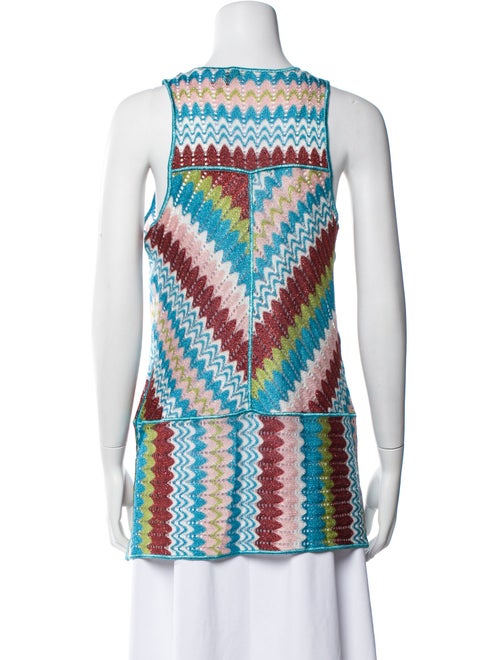 Missoni Mare Printed Scoop Neck Top