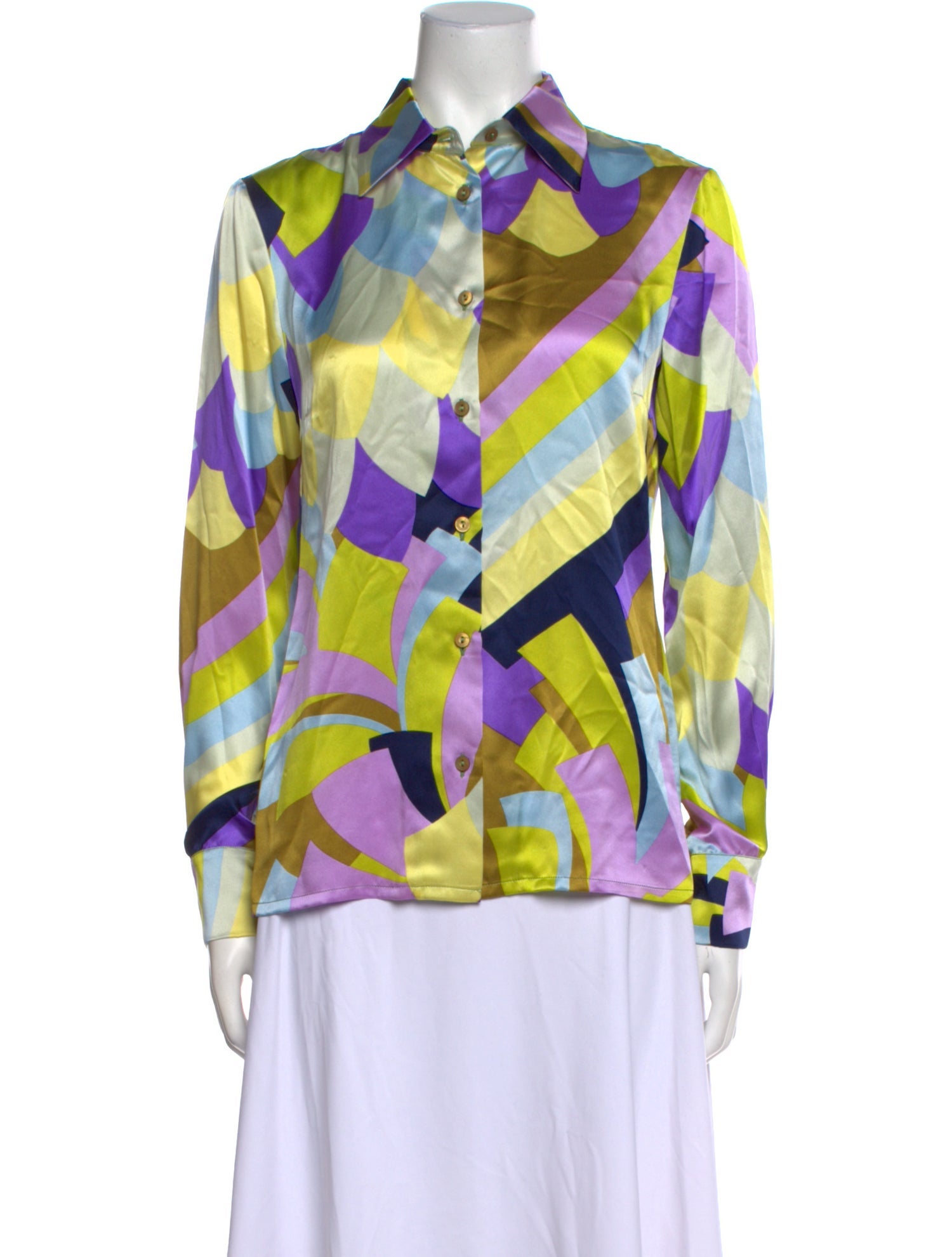 Missoni Silk Printed Button-Up Top