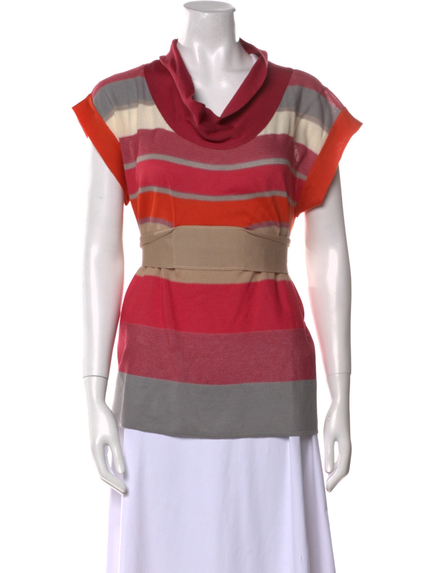 Missoni Striped Cowl Neck Top