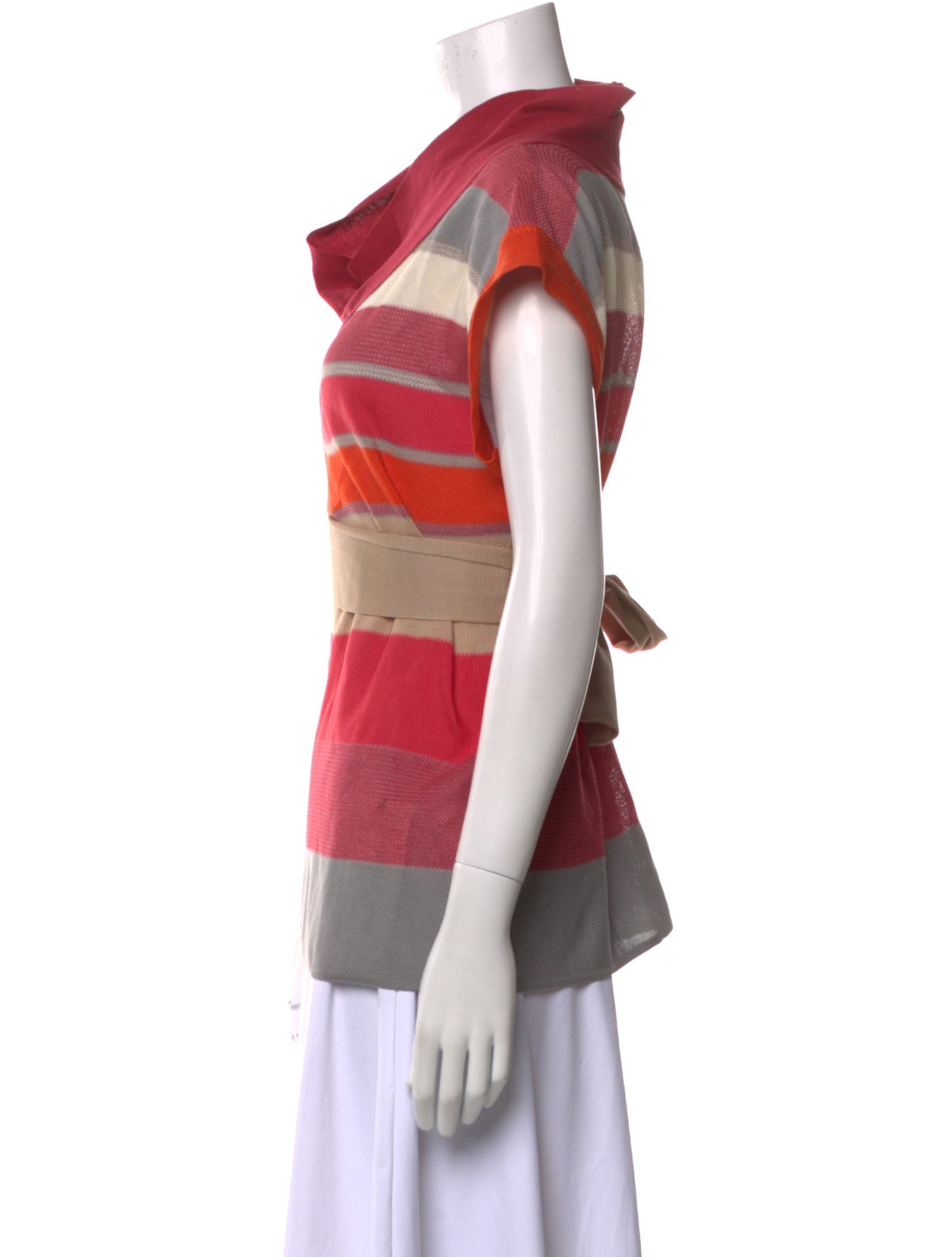 Missoni Striped Cowl Neck Top