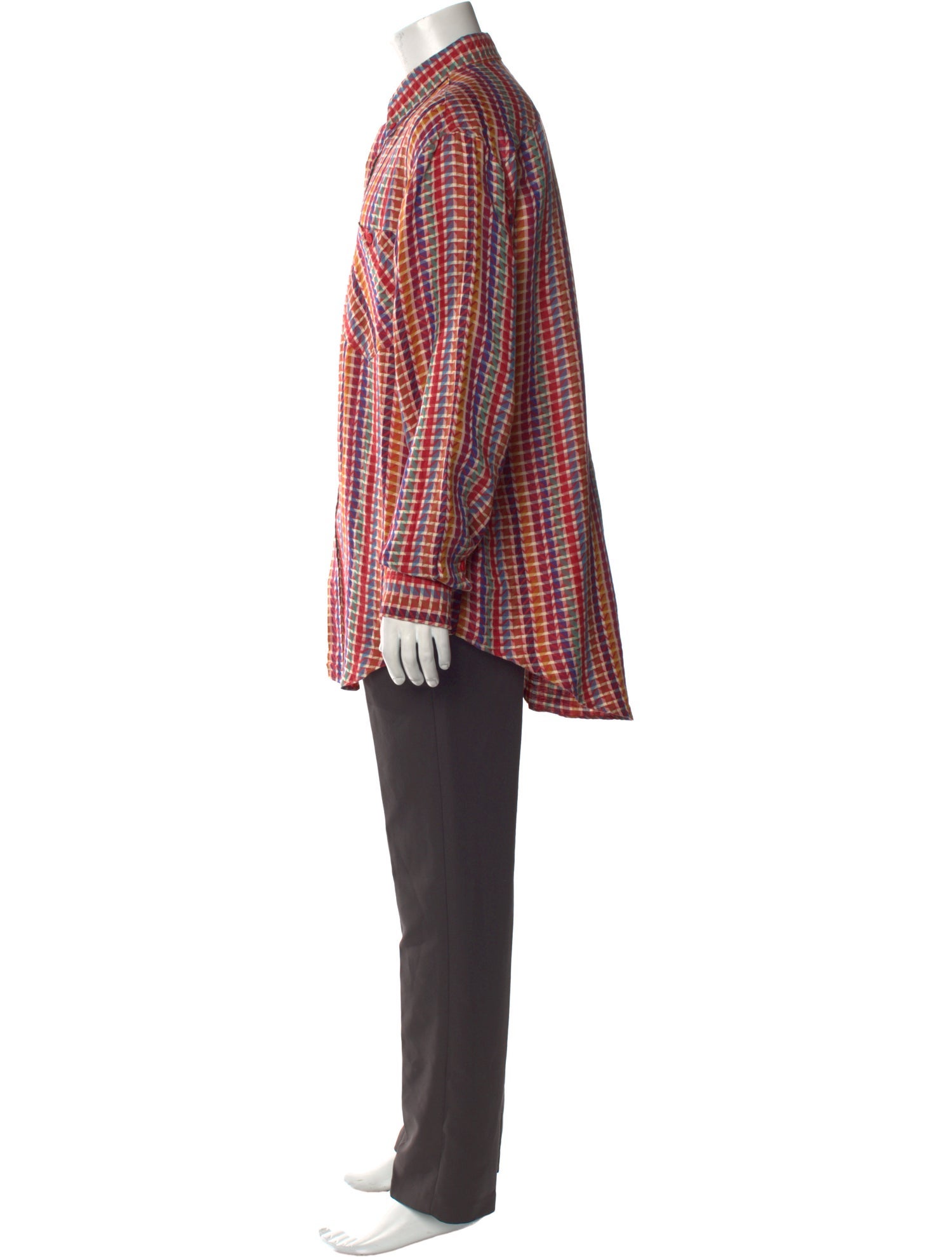 Missoni Linen Plaid Print Shirt