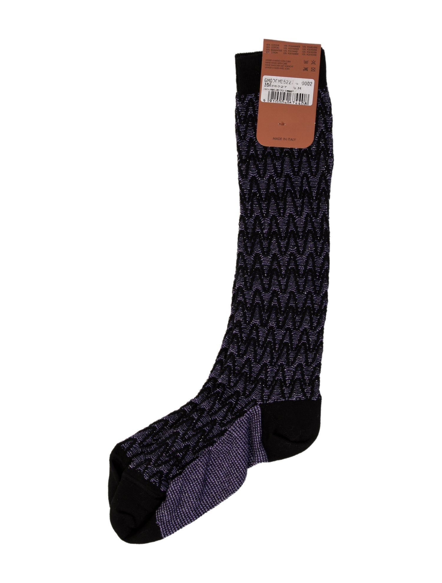Missoni Pattern Print Socks w/Tags