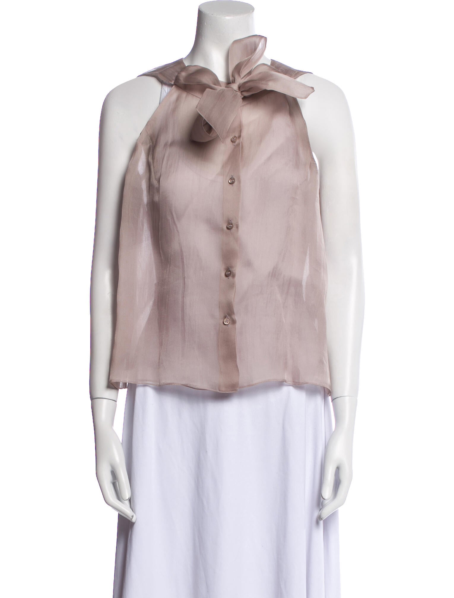 Missoni Silk Halterneck Crop Top