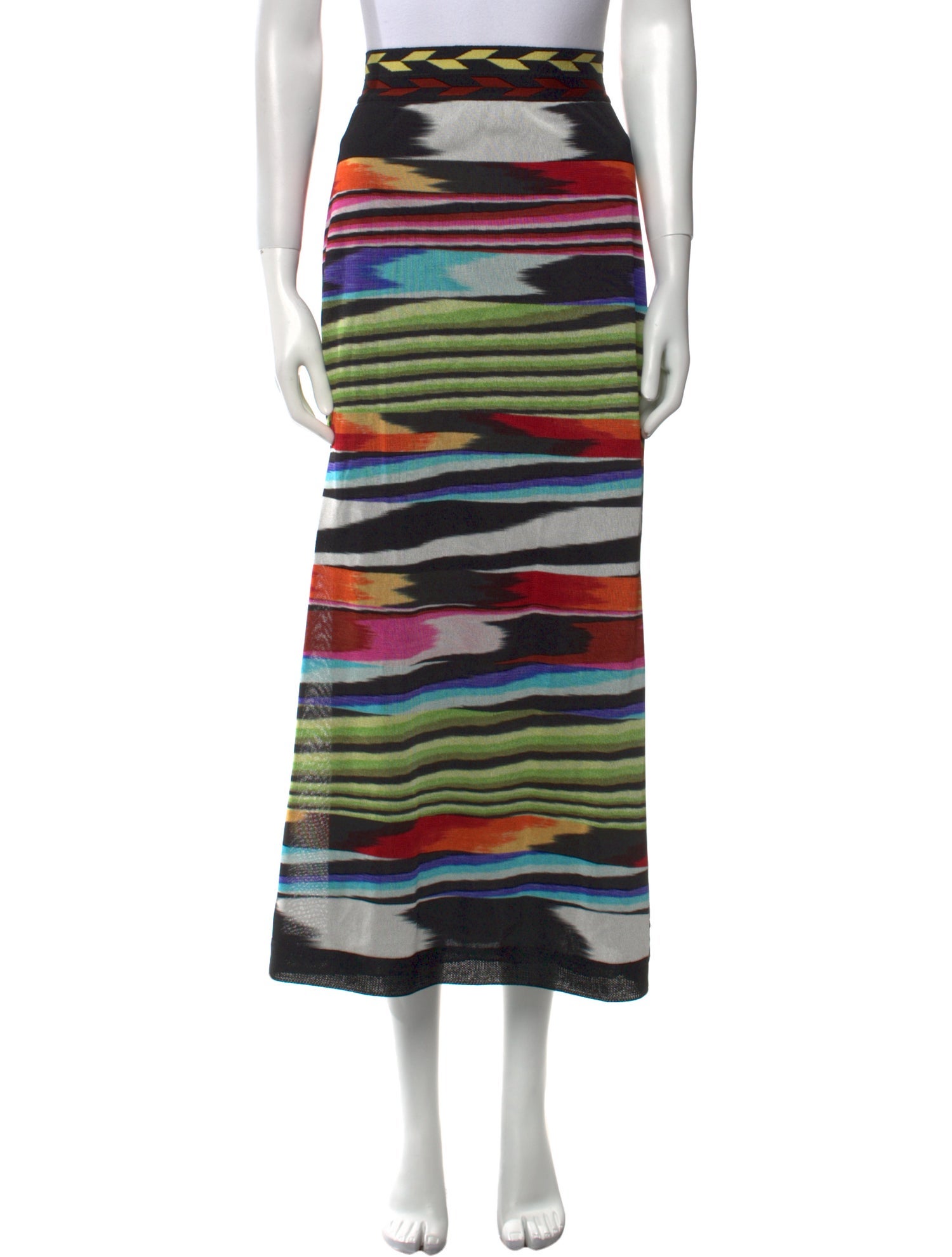 Missoni Striped Midi Length Skirt