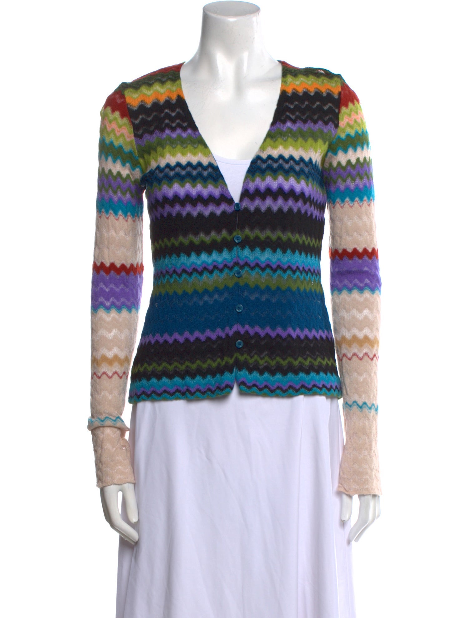 Missoni Wool Striped Button-Up Top