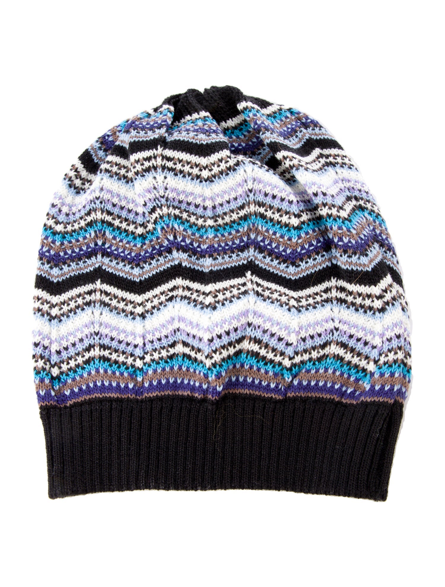 Missoni Knitted Pattern Print Beanie