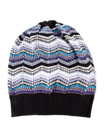 Missoni Knitted Pattern Print Beanie