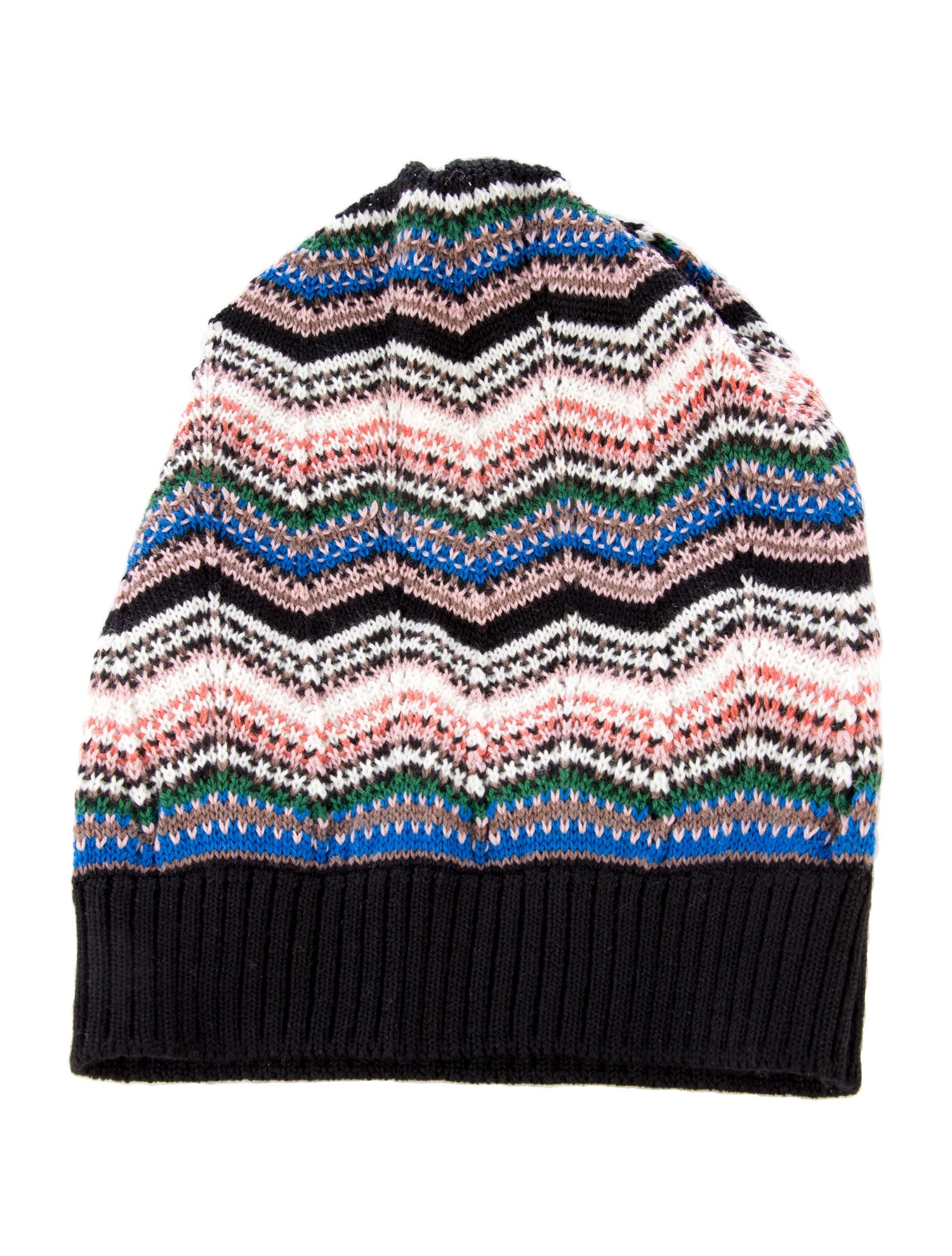 Missoni Knitted Pattern Print Beanie