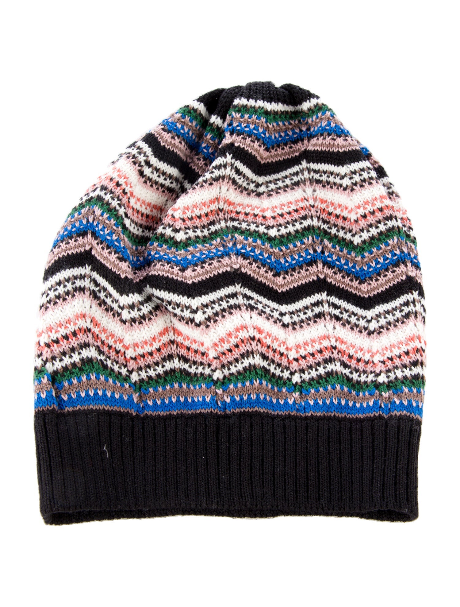 Missoni Knitted Pattern Print Beanie
