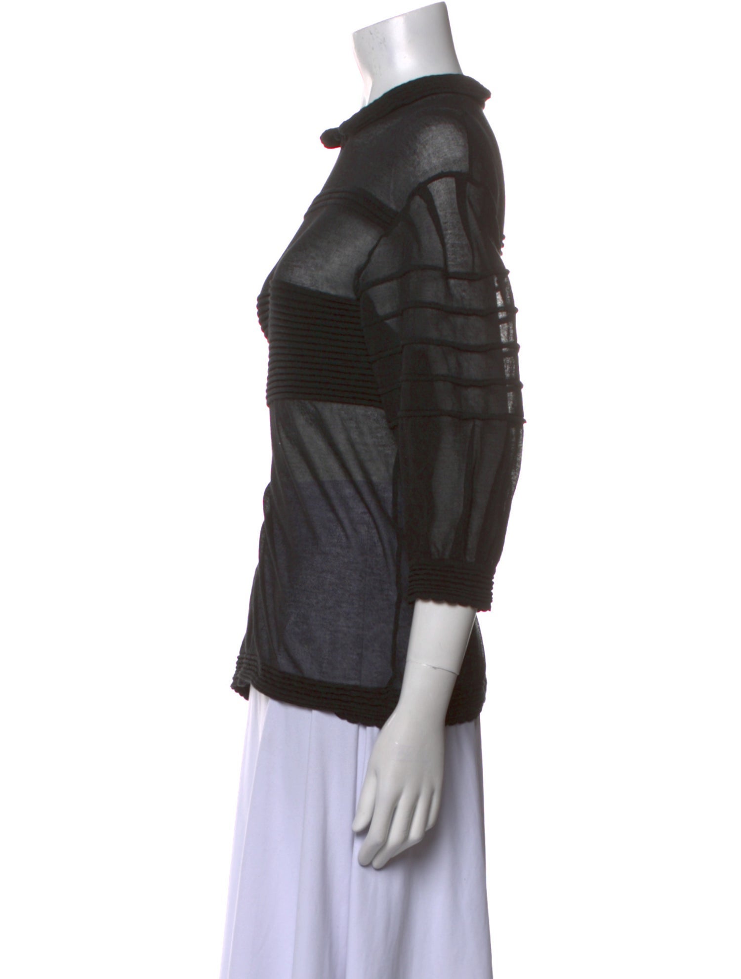 Missoni Mock Neck Three-Quarter Sleeve Sweatshirt