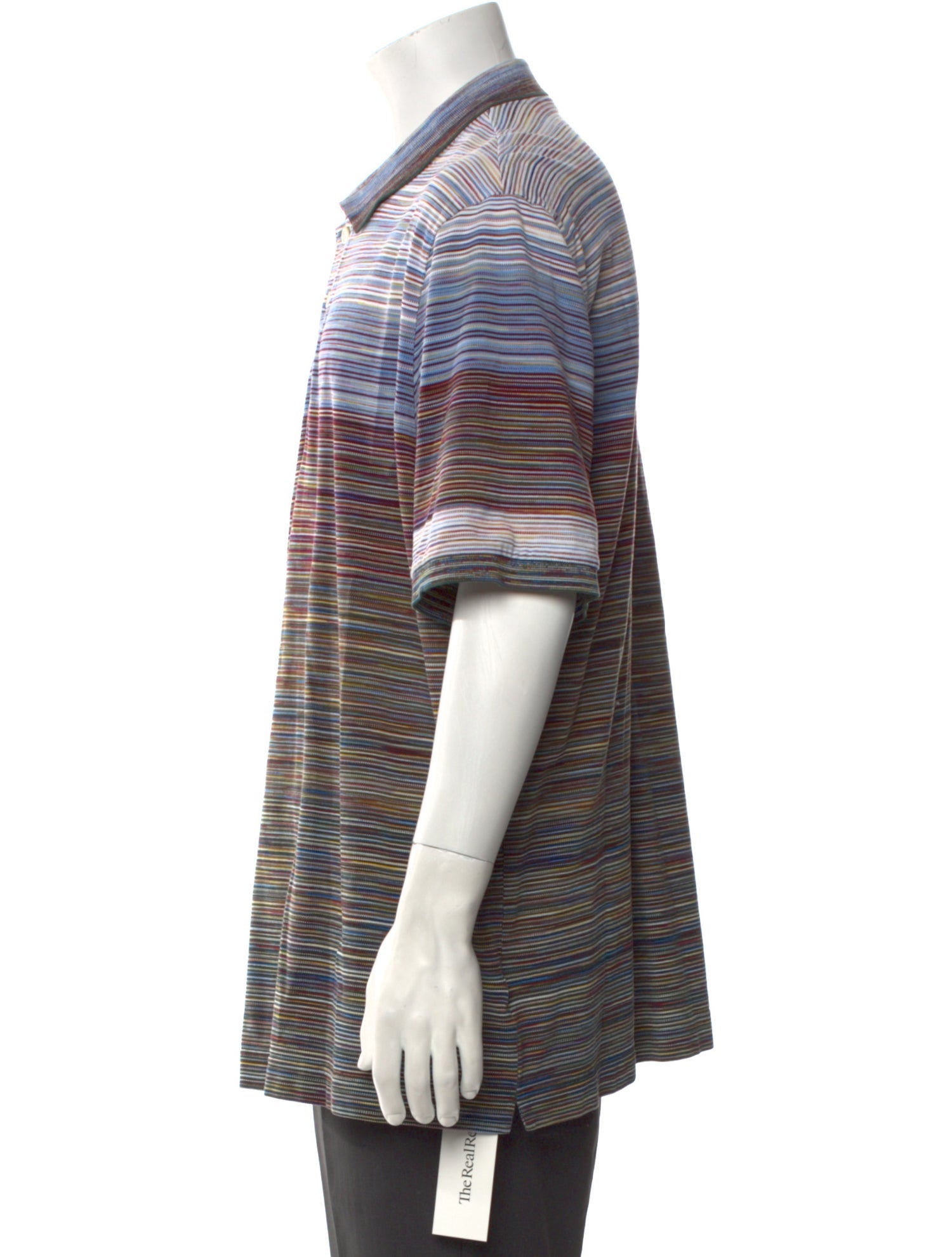 Missoni Striped V-Neck Polo Shirt