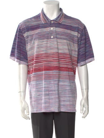 Missoni Striped Crew Neck Polo Shirt