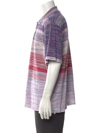 Missoni Striped Crew Neck Polo Shirt